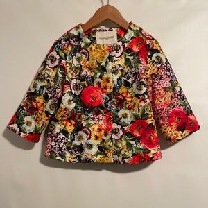 W.L Monsoon Kids floral quilted coat